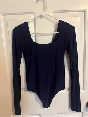 aerie SMOOTHEZ Dark Navy Scoop Neck Bodysuit